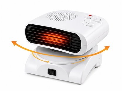 Calefactor Eléctrico Fan Heater 1500W con Oscilación Automática