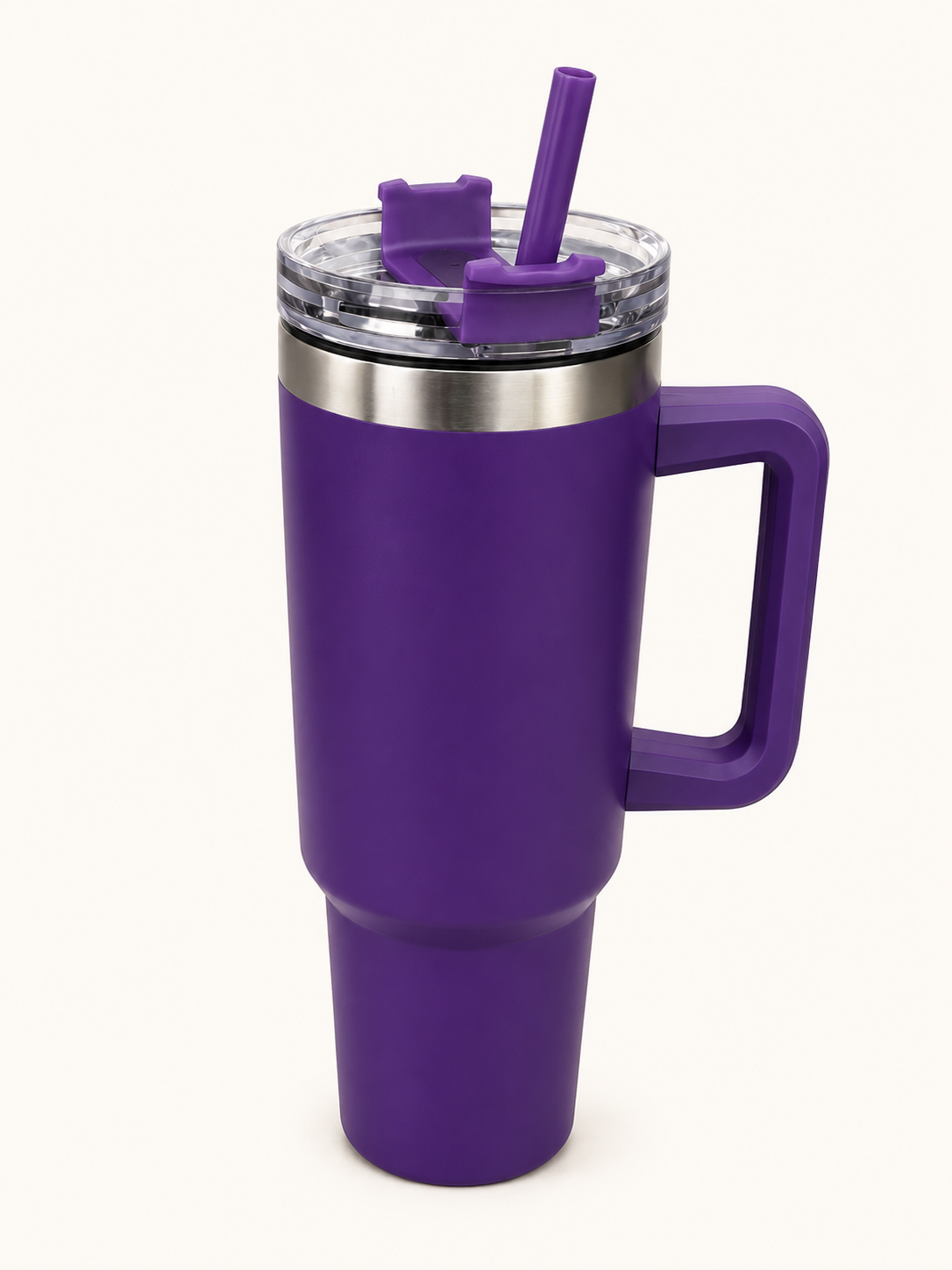 Vaso Térmico con Asa y Bombilla Reutilizable