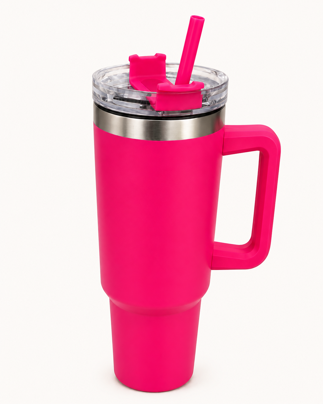 Vaso Térmico con Asa y Bombilla Reutilizable