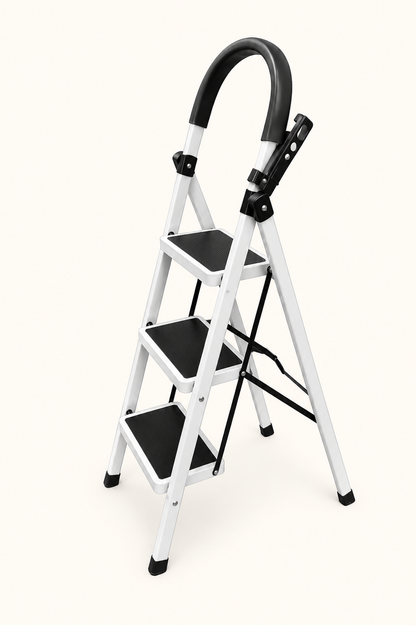 Escalera Plegable de 3 Escalones Antideslizante