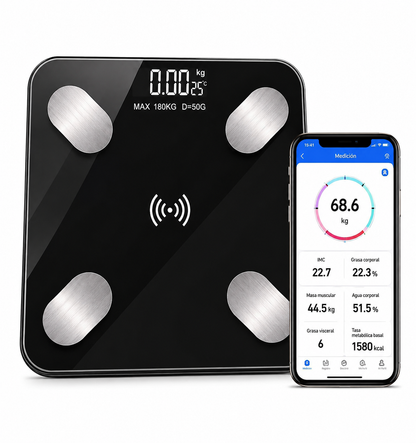 Balanza Inteligente Bluetooth Corporal Digital 180 Kg