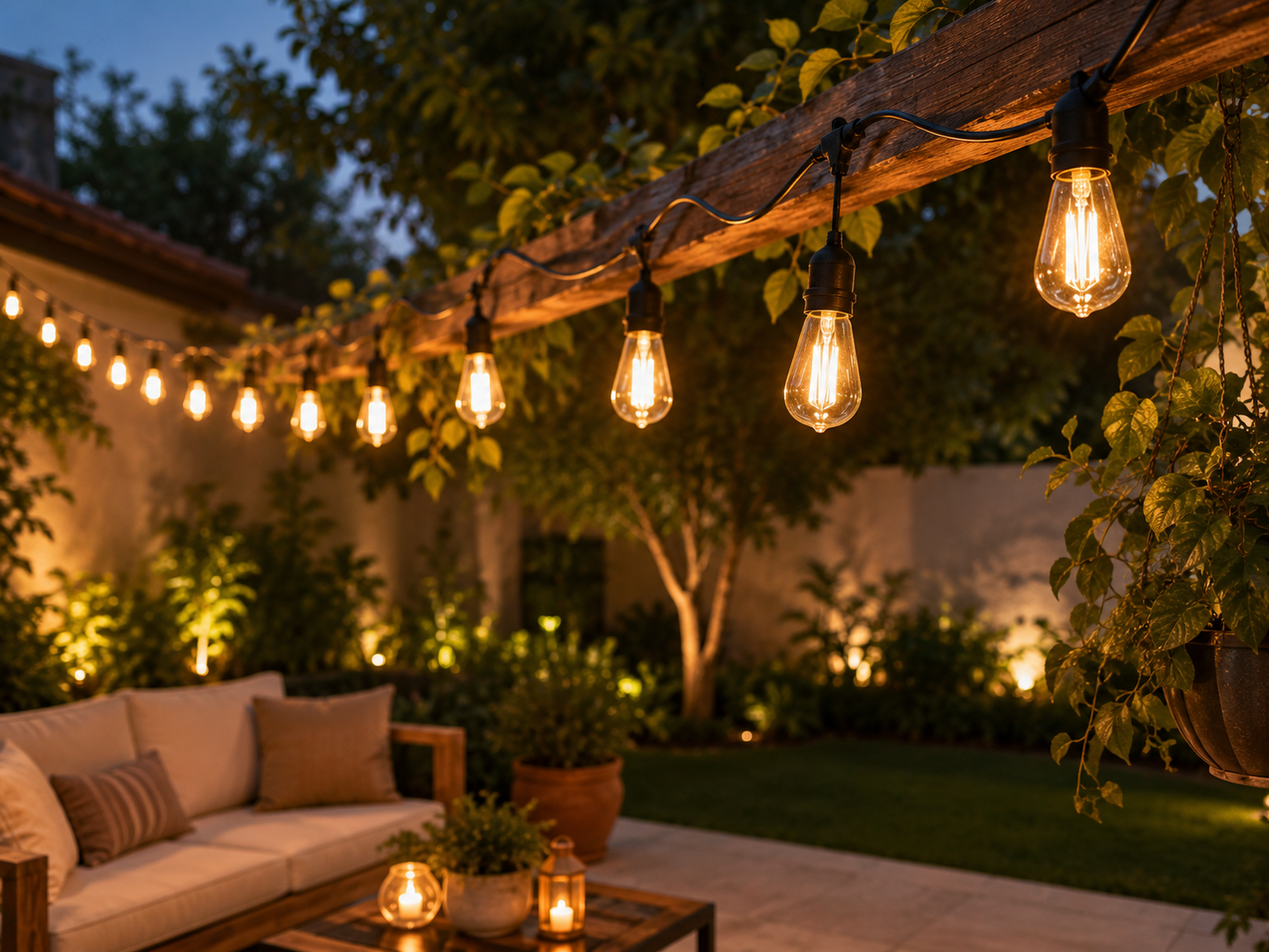 Guirnalda de Luces Vintage LED 10 Metros con Ampolletas Incluidas