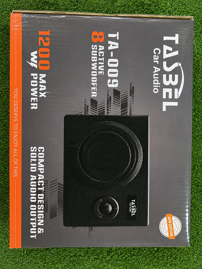 Subwoofer Activo TASBEL TA-009 8" 1200W para Auto  Título SEO