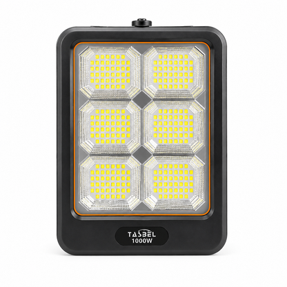 Foco Solar LED TASBEL 1000W con Panel Solar Exterior