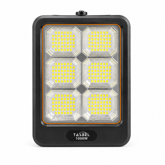 Foco Solar LED TASBEL 1000W con Panel Solar Exterior