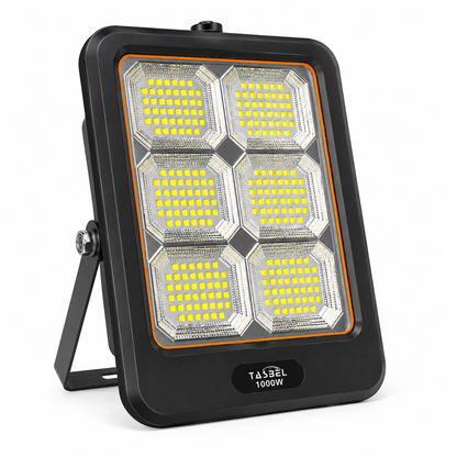 Foco Solar LED TASBEL 1000W con Panel Solar Exterior