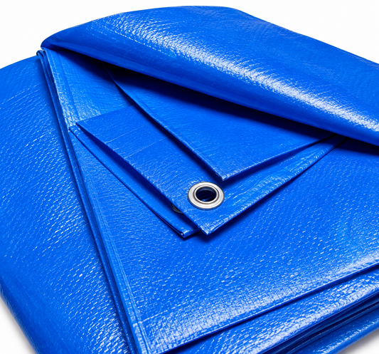 Lona Azul Impermeable Reforzada Multiuso con Ojales