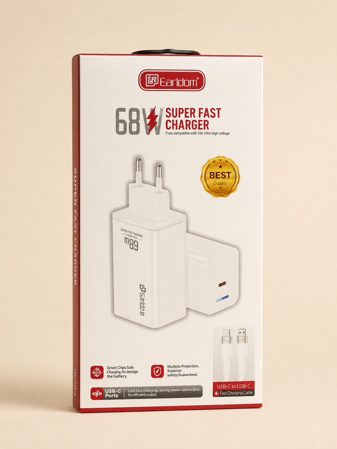 Cargador Rápido Solima 68W USB-C