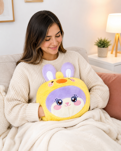 Guatero Eléctrico con Peluche Suave Recargable