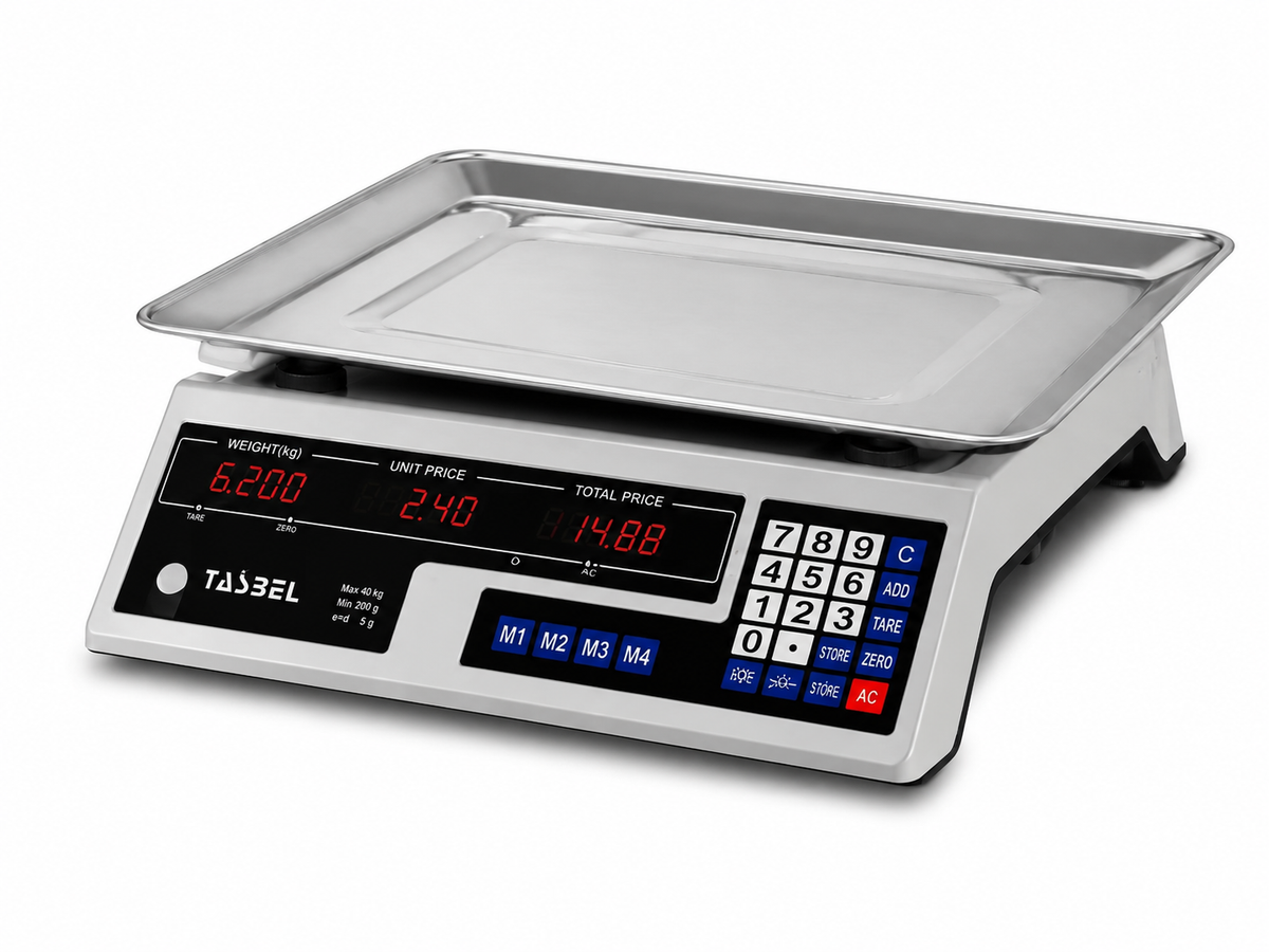 Balanza Digital Comercial Tasbel 40 Kg con Cálculo de Precio
