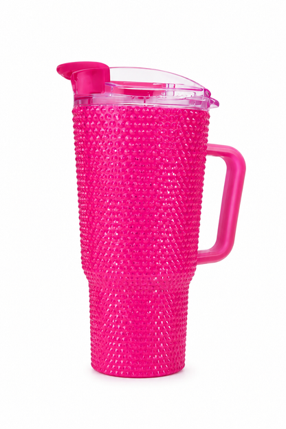 Vaso Plástico Reutilizable con Tapa y Boquilla